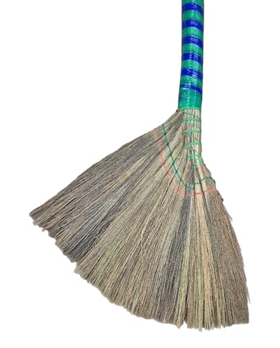 掃把Anti-static Choi Bong Co Vietnam Hand Made Straw Soft Broom Colored Handle 12" Head Width, 40" Overall Length 2-PC - view 3