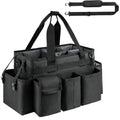 Cleaning Caddy,Cleaning Bag for Housekeepers,Cleaning Supplies Organizer with Handle,Black