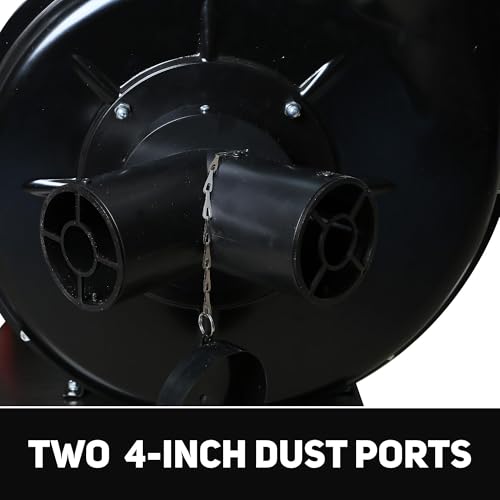 1-1/2 HP Dust Collector, Internal Dust Baffle, 1100 CFM Airflow - view 5