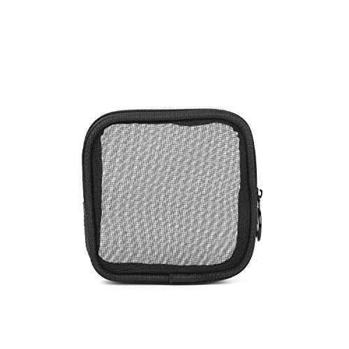 Mesh Travel Toiletry Bag, Transparent Standing Pouch, Portable Shaving Washing Kits Organizer, Personal Care Trip Case, Pack of 2 (Size S), Black - view 7