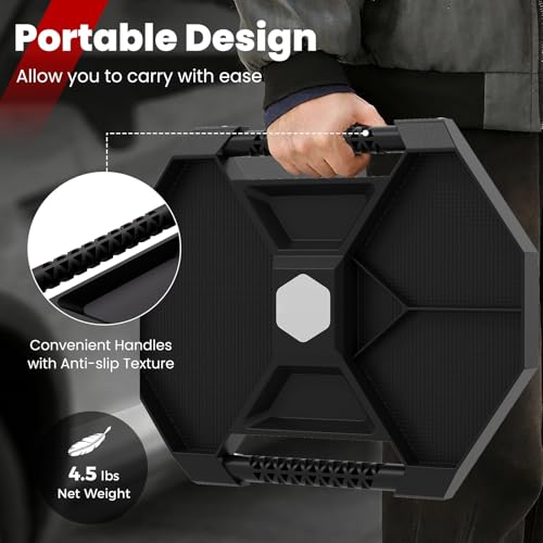 Rolling Tool Tray, Under Car Magnetic Moving Tray with 4 Swivel Casters, 55 LBS Capacity Caddy Tray, Tool Tray Creeper for Garage, Workshop, Automotive Repair, Mechanics - view 5