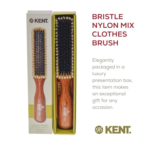 CP6 Clothes Brush. Cashmere Care Dark Wood with Black & White Boar Bristle, Lint Remover for Wool and Silk for Keeping Delicate Fabrics Free from Fibres, Fluff and Pet Hair. Made in England - view 5
