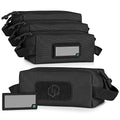 Loose Sacs 4-Pack Tactical Ammo Pouch Firearm Ammunition Carrier Bag, ID Patches Included, Rifle Carbine Pistol Revolver Ammos Case Shooting Range Gear