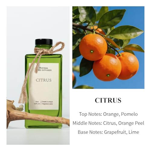 Citrus Reed Diffuser, 5.07oz(150ml) Fruit Essential Oils - view 2