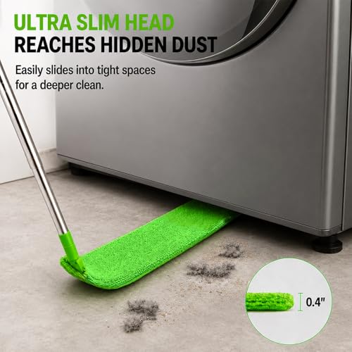 Retractable Gap Dust Cleaner with Extension Pole & 3 Microfiber Cloths - view 3