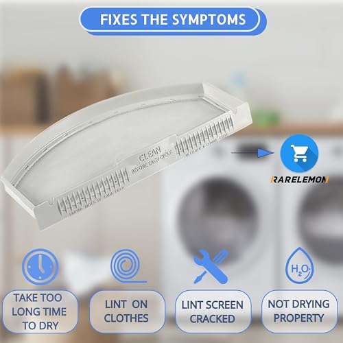 Compatible Lint Filter for GE GTD33GASK0WW, GTD33EASK0WW, GTX33GASK0WW, GTX33EASK0WW Dryer Models - view 5