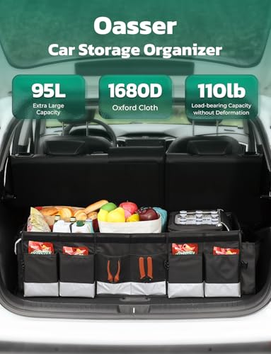 Trunk Organizer 95L with 20L Removable Cooler Bag for SUV - view 2
