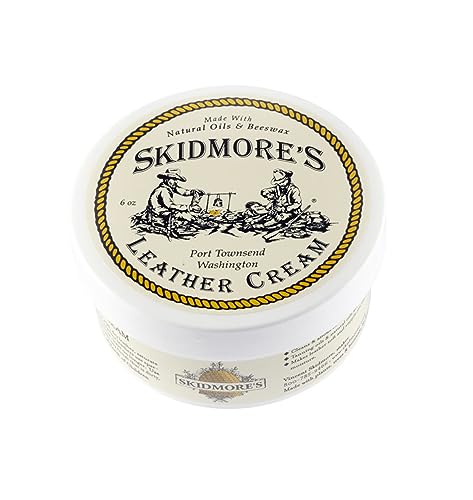 Skidmore’s Leather Cream: All-Natural, Non-Toxic Leather Conditioner - Made in USA Since 1984. Water Repellent Formula Restores Leather Couches, Car Seats, Boots, Shoes, Purses, Bags, and Tack. 6 Oz - view 2
