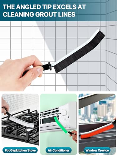 6Pcs Hard Bristle Crevice Cleaning Brush, Multifunctional Premium Crevice Cleaning Tool, Designed for Cleaning Narrow Spaces, Suitable for Toilet, Faucets,Kitchen,Grout - view 2