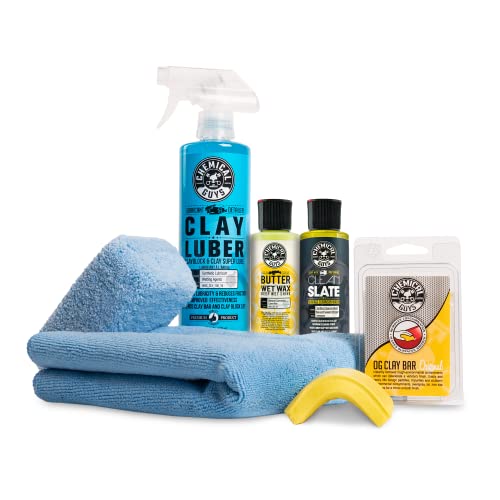Clay Bar & Luber Combo Kit for Smooth Paint, 6-Piece Set