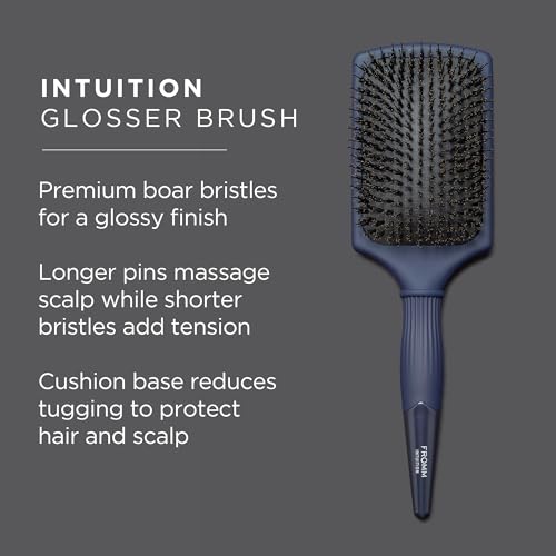 Intuition Glosser Boar Bristle Paddle Brush, Adds Shine & Polish - view 3