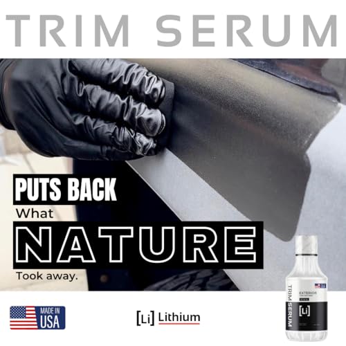 Trim Serum- Plastic Restorer for Cars- Restores Even the Most Damaged Plastic, Rubber, and Vinyl - Black Trim Restorer That Lasts For Months - Penetrates Plastic Pores Restoring Color (16 Oz) - view 2