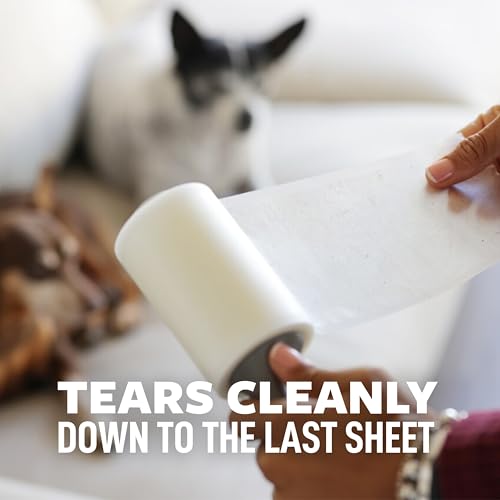 Pet Hair Extra Sticky Lint Roller,200 Sheets Total, 2 Pack - view 6