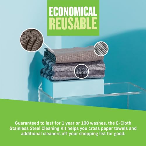 Stainless Steel Cleaning Cloth Pack - Wipes Clean with Water - view 6