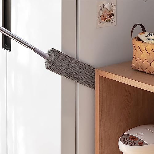 Emcgicc Retractable Gap Dust Cleaner, Microfiber Hand Duster, Under Fridge & Appliance Duster, Telescopic Dust Brush for Wet and Dry, Cleaning Tools for Home Bedroom Kitchen (55.2in, Grey) - view 6