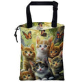 Car Trash Bag,Cute Cats Drawstring Car Garbage Bag with Adjustable Buckle