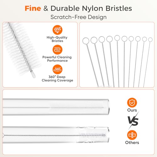 Long Straw Cleaner Brush Set, 8.7 Inch Cleaning Brushes, 10 Pack - view 4