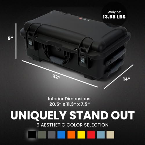935 Camera Hard Case with Cubed Foam, Waterproof Wheeled Carry-On - view 6