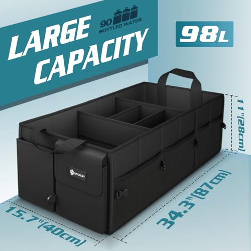 Large Trunk Organizer - 98L Collapsible Car Storage Organizer - view 2