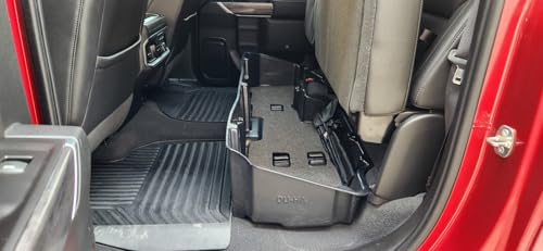 DuHa 10400 Under Seat Storage fits 2019-2026 Silverado/Sierra Light Duty Crew Cab & 2020-2026 Heavy Duty Crew Cab (New Body Style) | Black Heavy Duty Back Seat Organizer - view 3