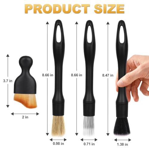 4PCS Car Detailing Brush Set for Cleaning Interior or Exterior - view 2
