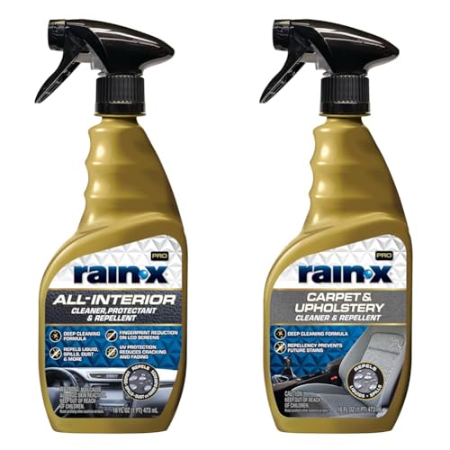 Interior Care Bundle: 16 Fl Oz All-Interior Cleaner Protectant with Cherry Scent & 16 Fl Oz Carpet & Upholstery Cleaner with Fresh Scent