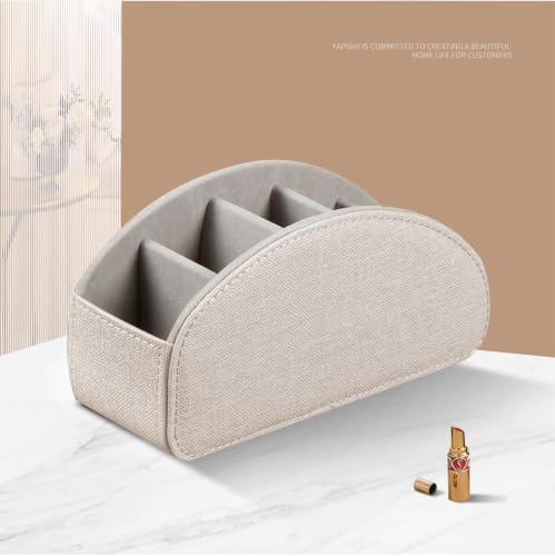 PU Leather TV Remote Control Holder/Caddy for Table with 5 Compartments - view 4
