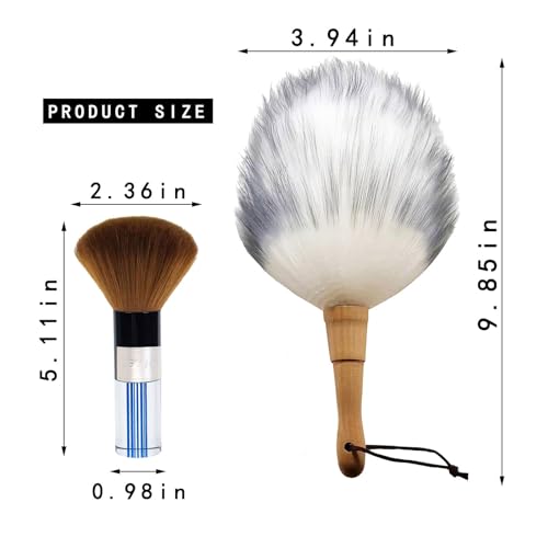 Car Interior Dusting Brush Auto Dust Sweeping Soft Detail Brush Mini Dash Duster for Dust Cleaning for Air Vent,Dashboard,Small Wool Duster for Car Detailing Brushes Interior 2PCS - view 2