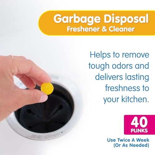 Garbage Disposal Cleaner & Deodorizer, Lemon Freshener, 40 Count - view 2