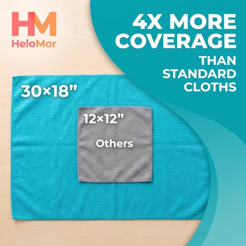 12-Pack Microfibre Cleaning Cloths 30 x 18 in, Lint-Free, Reusable - view 2