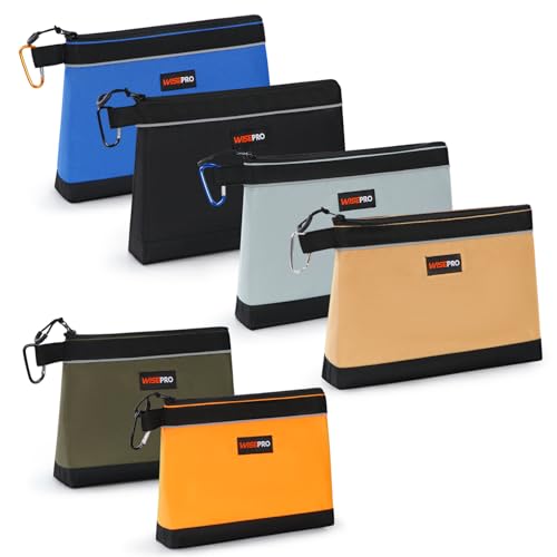 Tool Pouches with Zipper, Multi-Purpose Utility Tool Bags Organizer