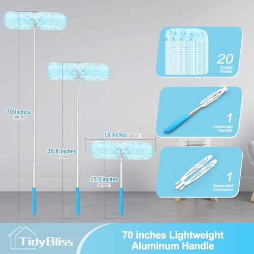 6 ft Dusters, 20 Refills for Cleaning Compatible with Swiffer - view 5