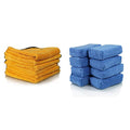 Premium Microfiber Towel Bundle (16 in. x 24 in.) (Pack of 6) and Premium Grade Microfiber Applicators (Pack of 8)