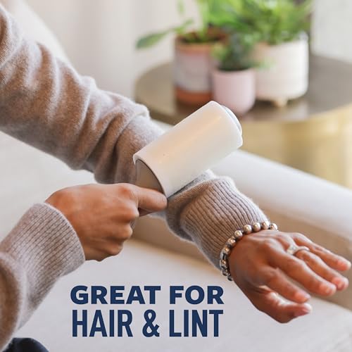 Lint Roller, 100 Sheets (Single Roller) – Sticky Lint Remover for Pet Hair, Dust & Lint on Clothes & Furniture - view 4