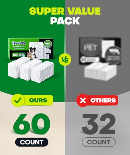 60 Count Heavy Duty Dry Sweeping Cloths Refills for Swiffer Sweeper Mop - view 6