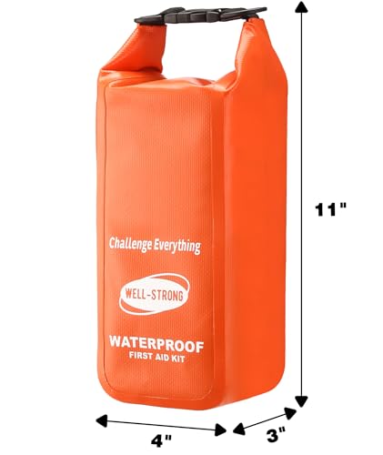 Waterproof First Aid Kit for Boat Marine Roll Top Dry Bag Orange - view 5