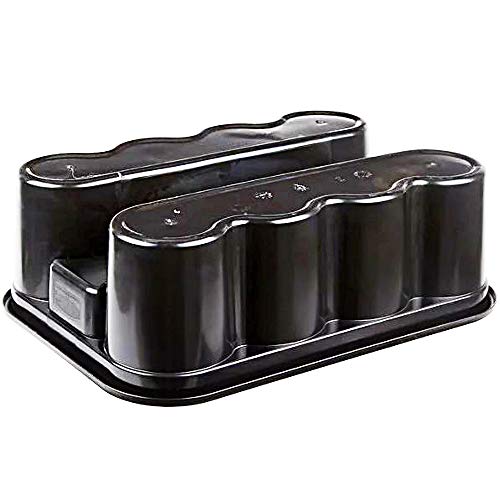 Deluxe Carry Caddy, Holds 8 Bottles, Black - view 5