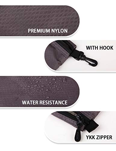 Small Toiletry Bag for Men Bulk Cosmetic Bag Dopp Kit Carry On Zipper Pouch Organization Nylon Packing Sack Wate Repellent(Grey) - view 6