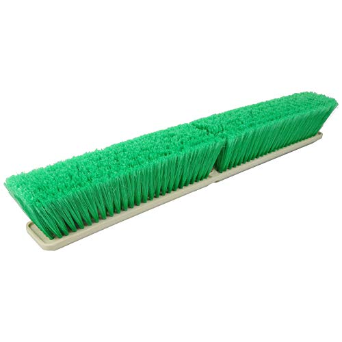 42164 Perma-Sweep Polystyrene Fine Sweep Floor Brush, 2-1/2" Width, 24" Overall Length, Green - view 2
