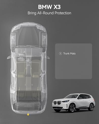 Cargo Liner for BMW X3 G45 2025-2026, TPE All Weather Trunk Mat - view 5