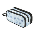 Blue Butterflies Big Capacity Pencil Pen Case, Multi-Purpose Makeup Bag Organizer Storage Pouch for Office College School Hiking Travel