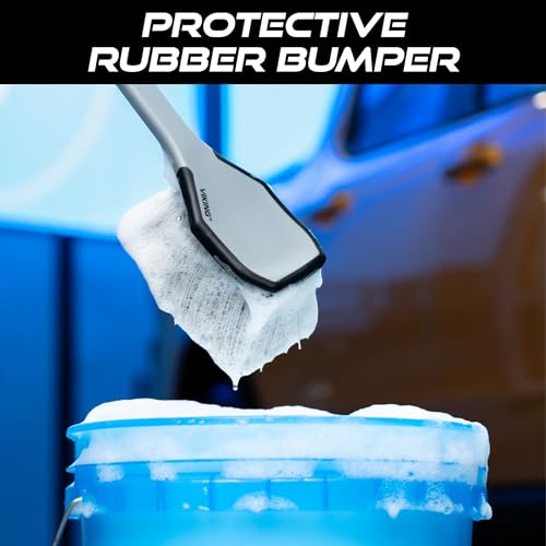 Wheel and Fender Cleaning Brush with Long Handle for Car Detailing - view 4