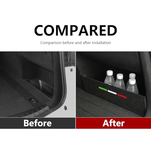 Car Rear Trunk Organizer Side Divider Board Sticker fits for Alfa Romeo Stelvio 2017 2018 2019 2020 2021 2022 2023 2024 2025 2026 Interior Accessories - for Stelvio ONLY - view 3