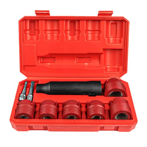 Wheel Lug Brush Set with Interchangeable Cylindrical Heads
