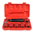 Wheel Lug Brush Set with Interchangeable Cylindrical Heads