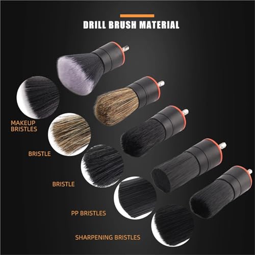 5pcs Drill Brush Kit for Power Scrubber Cleaning Car Interior Exterior - view 3