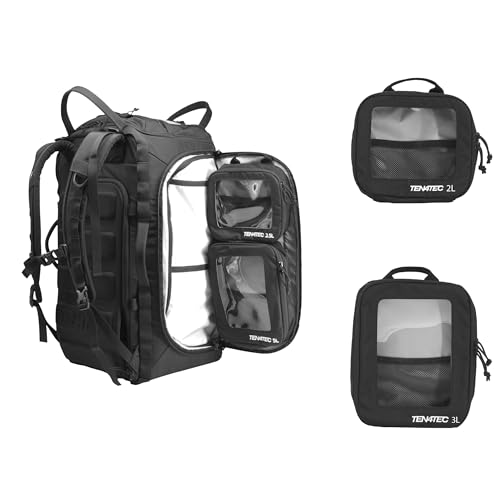 TecPouch 2L Tool Pouch - Heavy-Duty Cordura MOLLE Utility Pouch with Clear Window | Modular Gear Organizer for Professional Tools & Field Equipment - Black - view 4