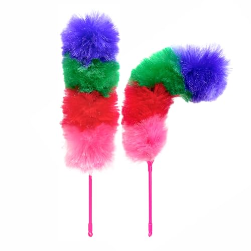 Kitchen + Home Large Static Duster - 27" Inch Electrostatic Feather Duster attracts dust Like a Magnet! - Peacock - view 2