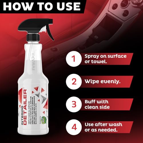 Interior Car Cleaner Detailer Spray, NeverDust Technology, 20 oz - view 4