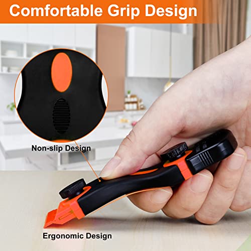 Razor Blade Scraper with 20Pcs Extra Blades, Orange - view 6